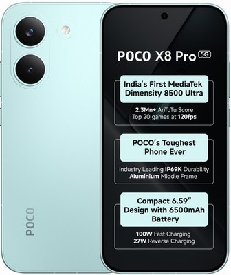 POCO X8 Pro Green 256GB 12GB RAM 5G Dual SIM Unlocked Global 6500mah Battery