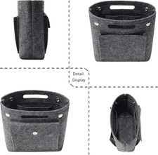 Felt Handbag Purse organizer Liner Shaper Insert Bag In Bag for Speedy Neverf...