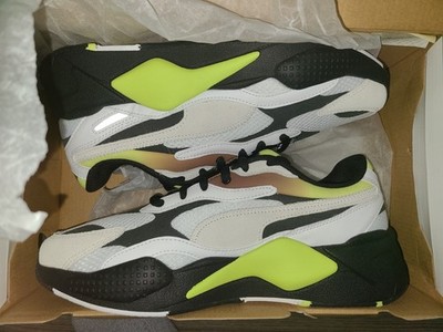 Puma RS-X3 Neo Fade 37337702 White/Fizzy Yellow/Black Size 10