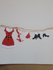 Mrs Claus Clothes Cardstock Die-Cuts Scrapbook  Cards Embellishment