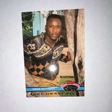 Topps Stadium Club 1991 Draft Pick #7 Greg Anthony Denver Nuggets