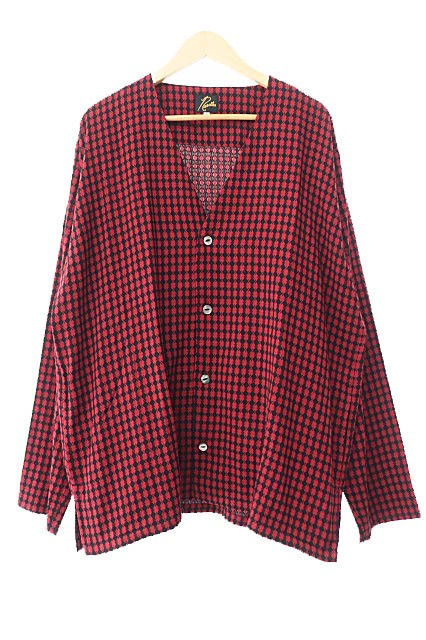 Needles Diamond Pattern Cardigan Jacket Men's L R… - image 1