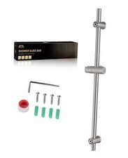 Shower Slide Bar 40-Inch with Adjustable Handheld Shower Head Holder for