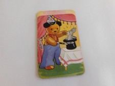 VINTAGE GAME CARD SOOTY? BEAR MAGICIAN RABBIT IN HAT