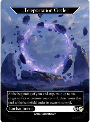 Teleportation Circle - Full Art Altered Art Custom Proxy Cards