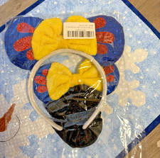 Headband and Scrunchie with Mouse Ears Snow White Handmade Perfect for Disney