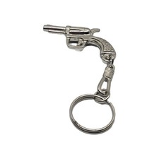 Mini Metal Gun Keychain Made In Mexico