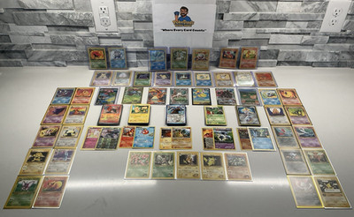 Pokémon Card Lot 100+ GUARANTEED HITS V VMAX VSTAR EX FA IR Vintage WOTC 1st Ed