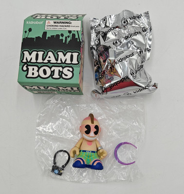 Kidrobot City Bots Mini 3'' Kidrobot Miami Exclusive Bot ULTRA RARE