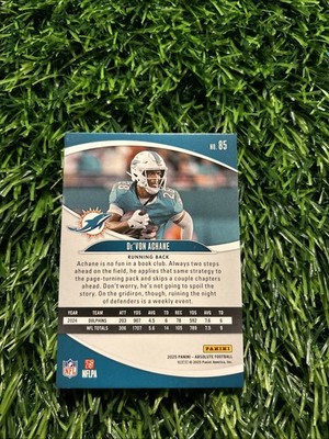 2025 Absolute Football Devon Achane #85 Miami Dolphins F53 | eBay