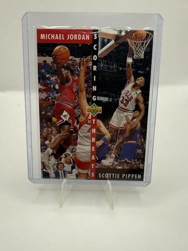 1992-93 Upper Deck # 62 Michael Jordan Scottie Pippen Card (J) Chicago Bulls