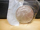 2005 Uncirculated American Silver Eagle 1 Oz .999 Fine Silver