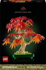 LEGO Botanicals Japanese Red Maple Bonsai Tree 10348 Building Toy Set New Gift