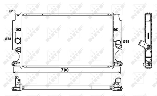 NRF-OE 53181 Radiator, engine cooling for TOYOTA