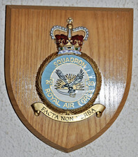 20 Squadron Royal Air Force mess wall plaque shield crest RAF