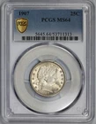 1907 Barber 25c Silver Quarter PCGS MS 64