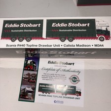 Atlas Editions- Eddie Stobart Scania R440 Topline Drawbar Calista Madison M344