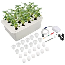Hydroponic System Growing Kit with Air Pump 12 Holes Soilless Cultivation Gro...