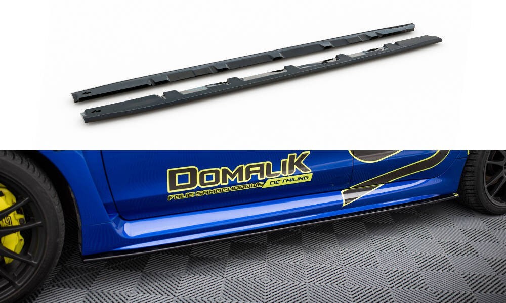 Bas de caisse Subaru WRX STI Mk1 Maxton Design V.2 noir mat