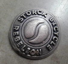 Storck Bicycle Co Belt Buckle. Storck Bicycle Rebelion 2009 Promo Item, RARE
