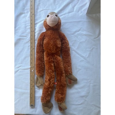 Wild Republic Hanging Orangutan Plush Stuffed Animal Orange 26 Inch Monkey Toy