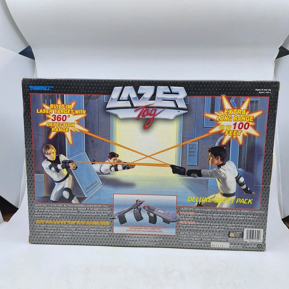 Lazer Tag 1997 Tiger Electronics Deluxe Sport Pack con instrucciones originales Foto 2 de 4