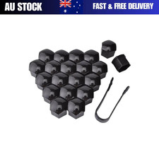 Black Wheel Nut Caps Covers Set of 20 Caps for HSV Holden VE Commodore WM VF