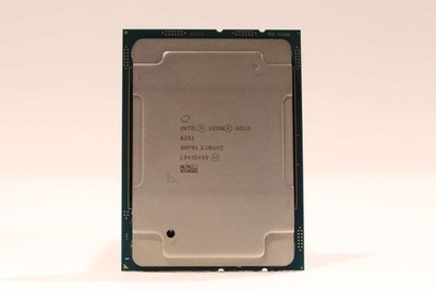 Intel Xeon Gold 6252 2.10GHz 24-Core 35.75MB LGA 3647 Processor P/N:SRF91 Tested