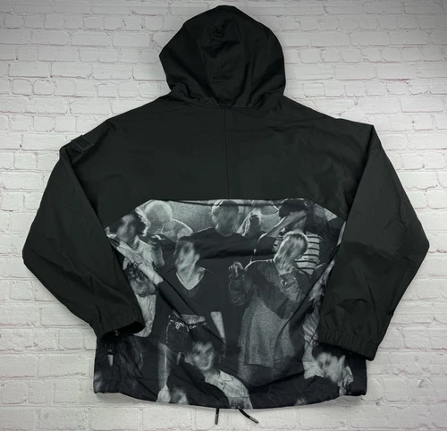 NWT BURBERRY Monochrome Rave Print Nylon Hooded Jacket Size: L Black MSRP $1250 image 17