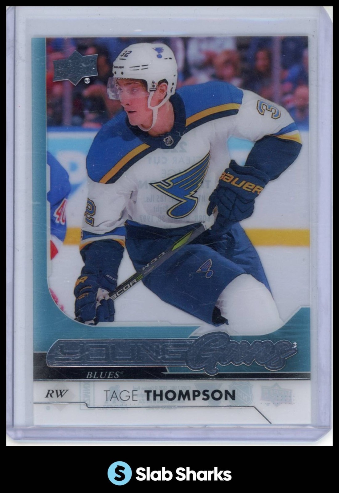 2017 UPPER DECK #228 TAGE THOMPSON CLEAR CUT YOUNG GUNS RC ROOKIE