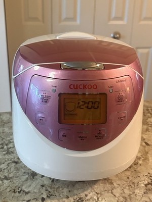 Cuckoo CR-0631F Rice Cooker 6 Cups Uncooked 3 Liters/3.2 Quarts Pink Rose