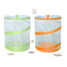 Butterfly Habitat Cage Learning Toy Foldable Mesh Cage for Lawn Yard Garden