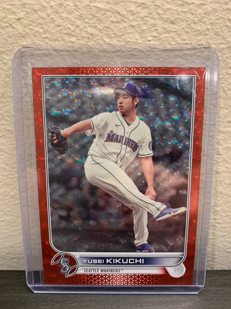 2022 Topps Series 2 Red Foilboard /199 Yusei Kikuchi #531 Seattle Mariners