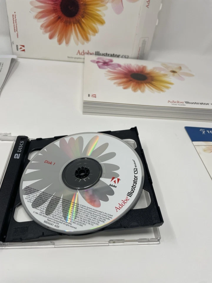 ADOBE ILLUSTRATOR CS2 Uograde for Windows 2 Discs w/ Serial Number & User Manual - Image 4 of 4