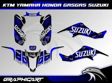 SUZUKI LTZ 400 2003 to 2008 GRAPHICS KIT DECALS ATV-blue