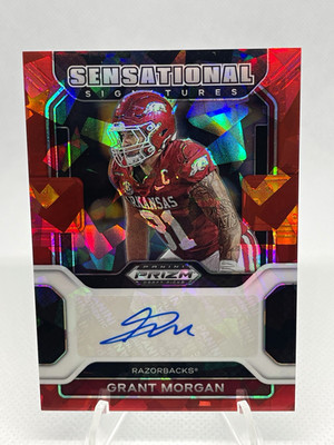 Grant Morgan Panini 2022 Prizm Draft Picks Sensational Signatures SS-GMO Auto