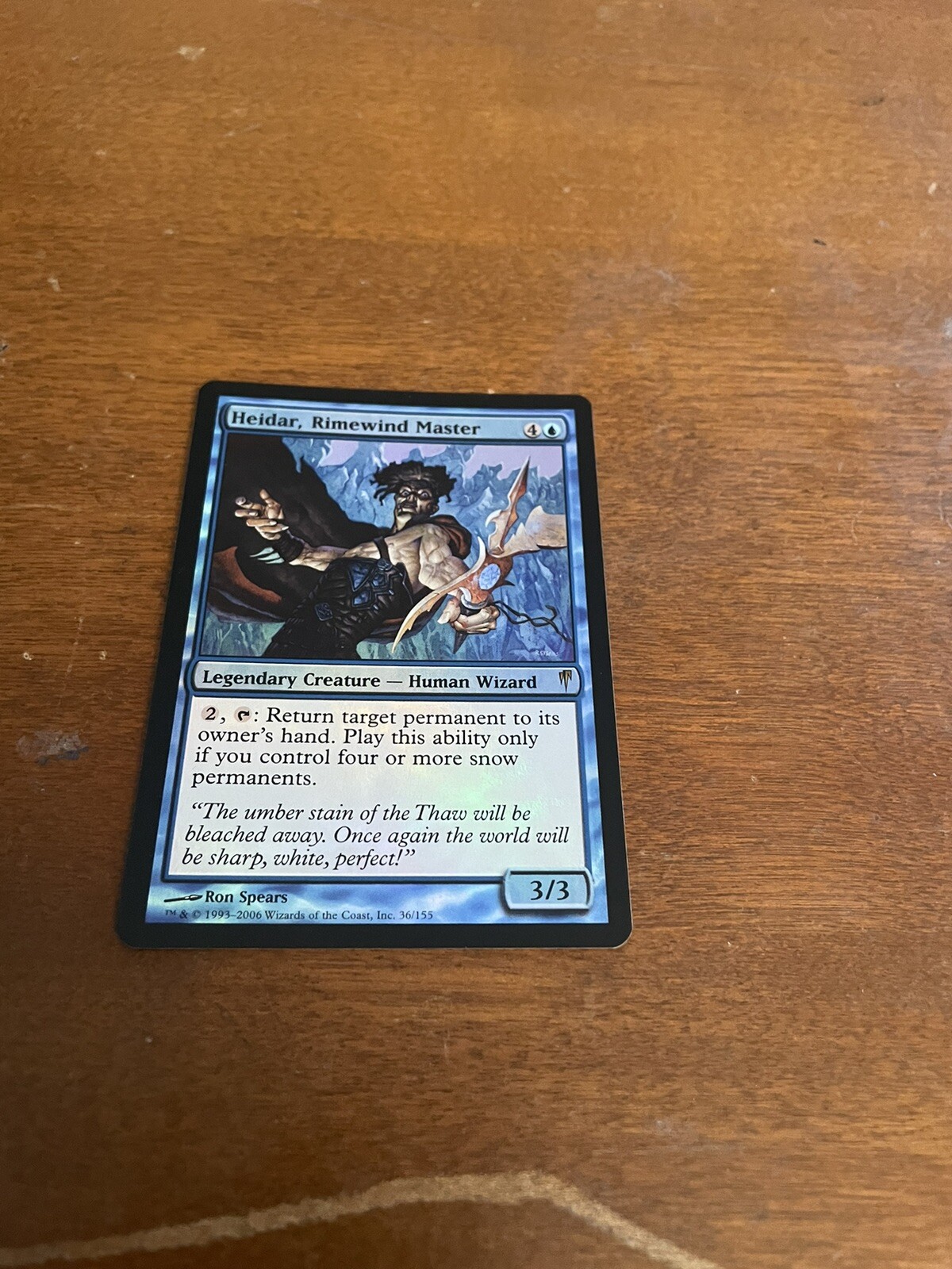 Heidar, Rimewind Master FOIL Coldsnap NM Blue Rare CARD (222046 ...