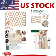 Expandable Accordion Dog Gate Wooden Accordian Expansion Dog Gate Doorway Stairs