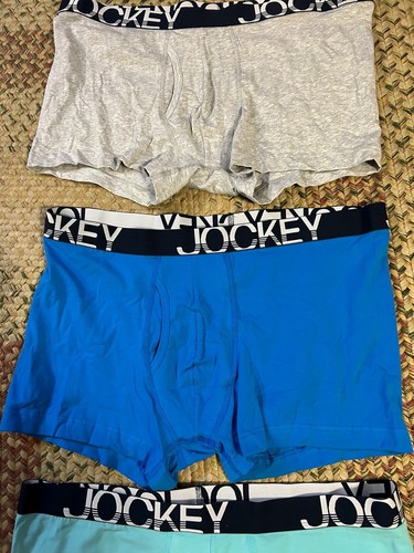 JOCKEY Stay New 3 Pair Low Rise Boxer Briefs XLarge New - Picture 3 of 4