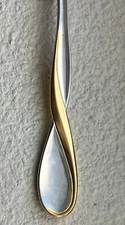 Oneida GOLDEN AQUARIUS Stainless Gold Accent Silverware CHOICE Flatware