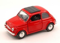 Modellauto Statisch New Ray Fiat 500F 1965 Rot Modellbau Massstab 1/32