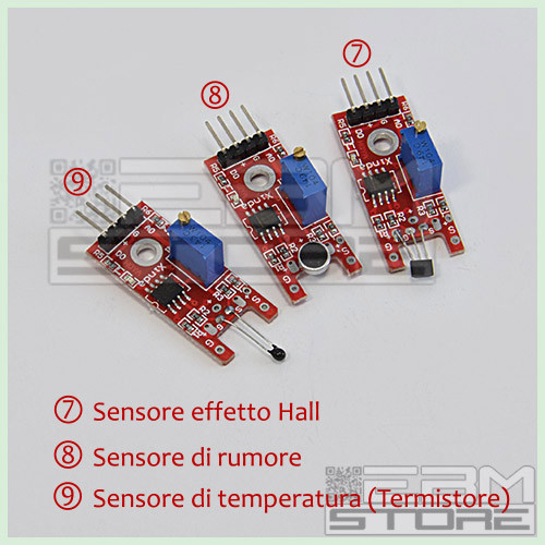 KIT 37 sensori per ARDUINO - UNO Leonardo MEGA - ART. CU04 - Foto 4 di 12