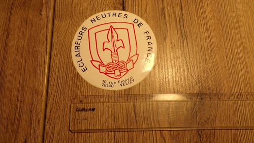 Autocollant Scouts De France Vintage, Carton Et Papier, état Neuf