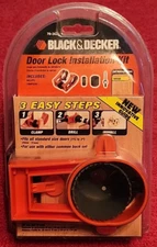 BLACK & DECKER Wood Door Lock Installation Kit Sizes 1-3/8" - 2"  # 79-362 NOS