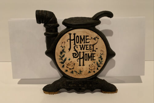 Gusseisen Home Sweet Home Servietten Briefhalter 5 Zoll hoch & 5 Zoll breit