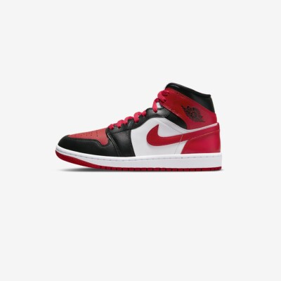 Nike Air Jordan 1 Mid Alternate Bred Toe 36 37 38 39 40 41 42 43 44 BQ6472-079