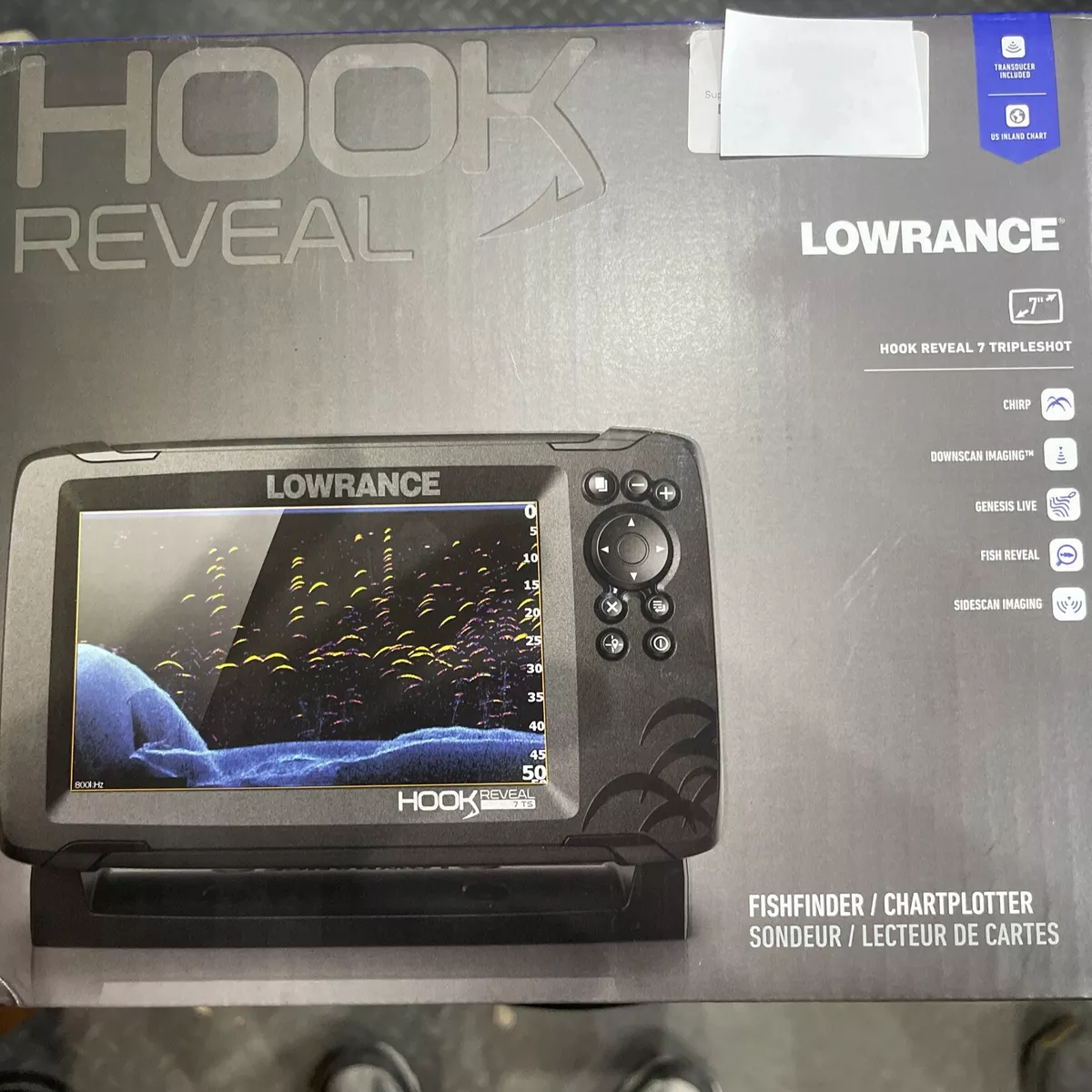 Lowrance HOOK Reveal 7 TripleShot w/ CHIRP, SideScan, DownScan