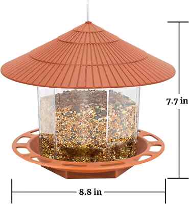 Squirrel Proof Bird Feeders for Outdoors Hanging Bird Feeder for Outside, Wild B