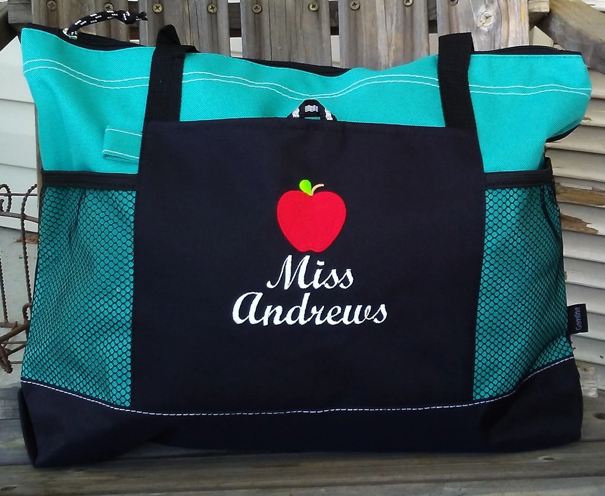 Personalized Teacher Appreciation Gifts Teacher Tote Bag Monogram