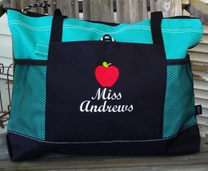 monogram tote purse